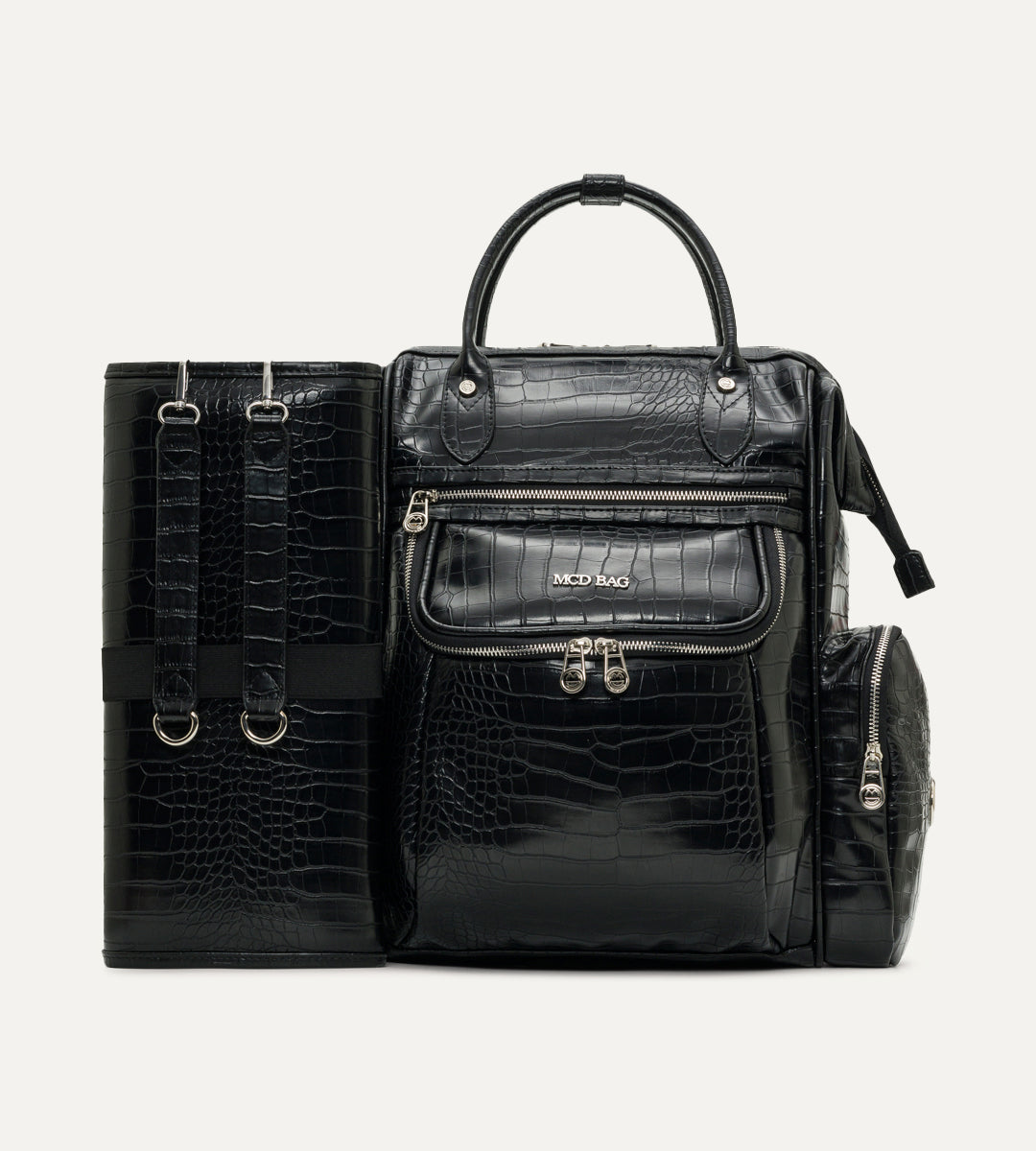 Vista Siyah K. Deri Nikel Bebek Bakım Çantası