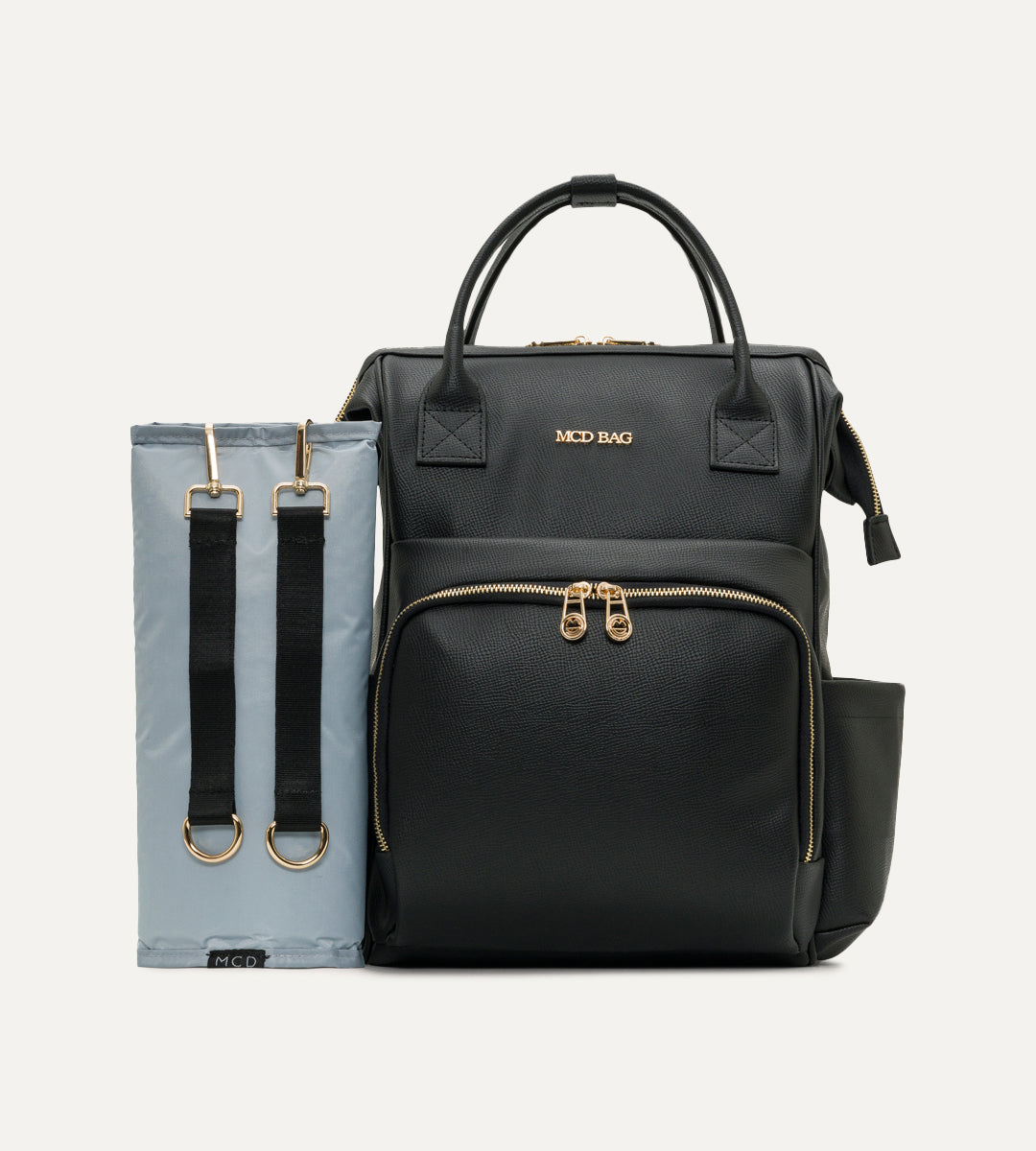 Vera Siyah E. Deri Gold Bebek Bakım Çantası