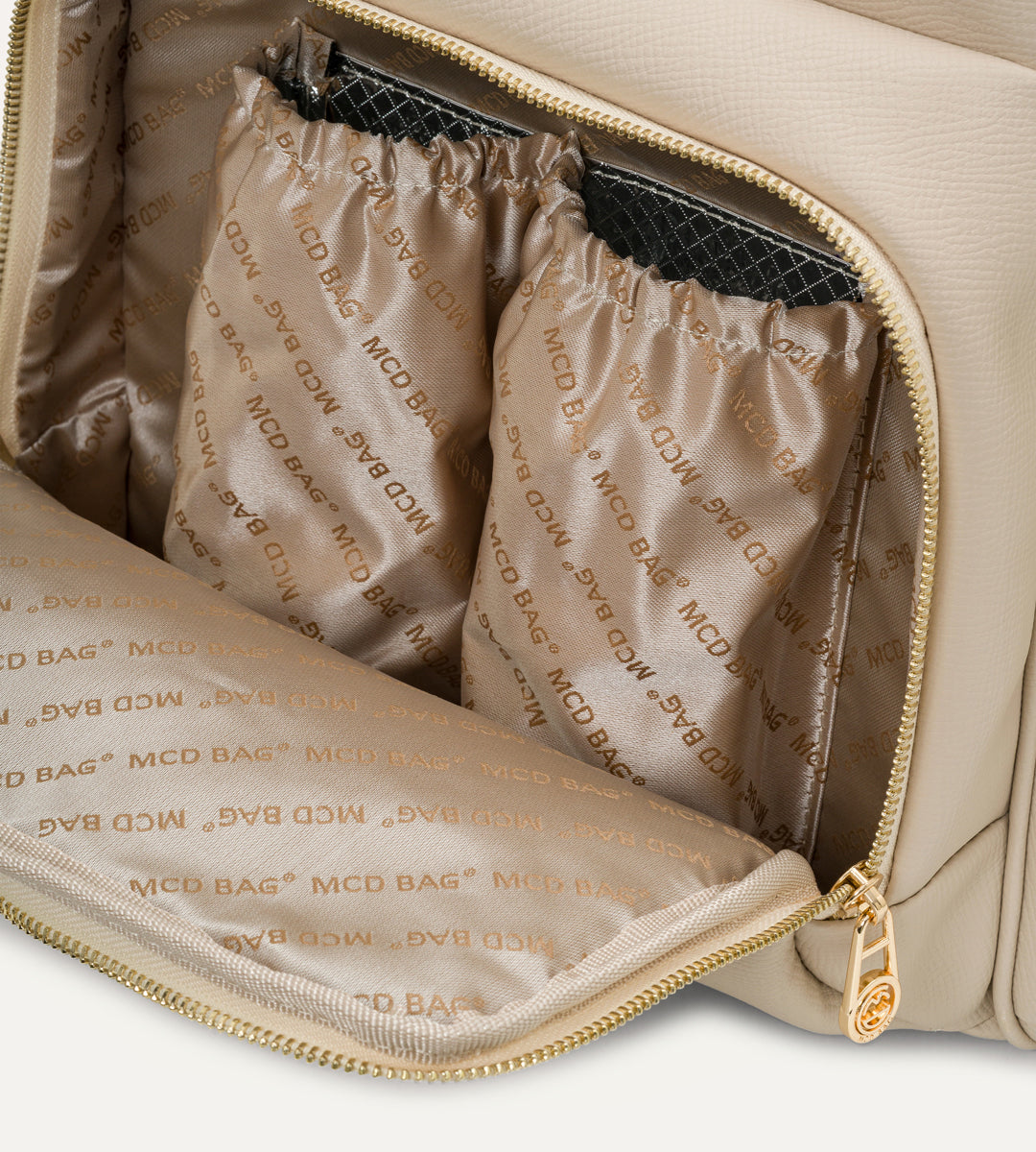 Vera Bej E. Deri Gold Bebek Bakım Çantası