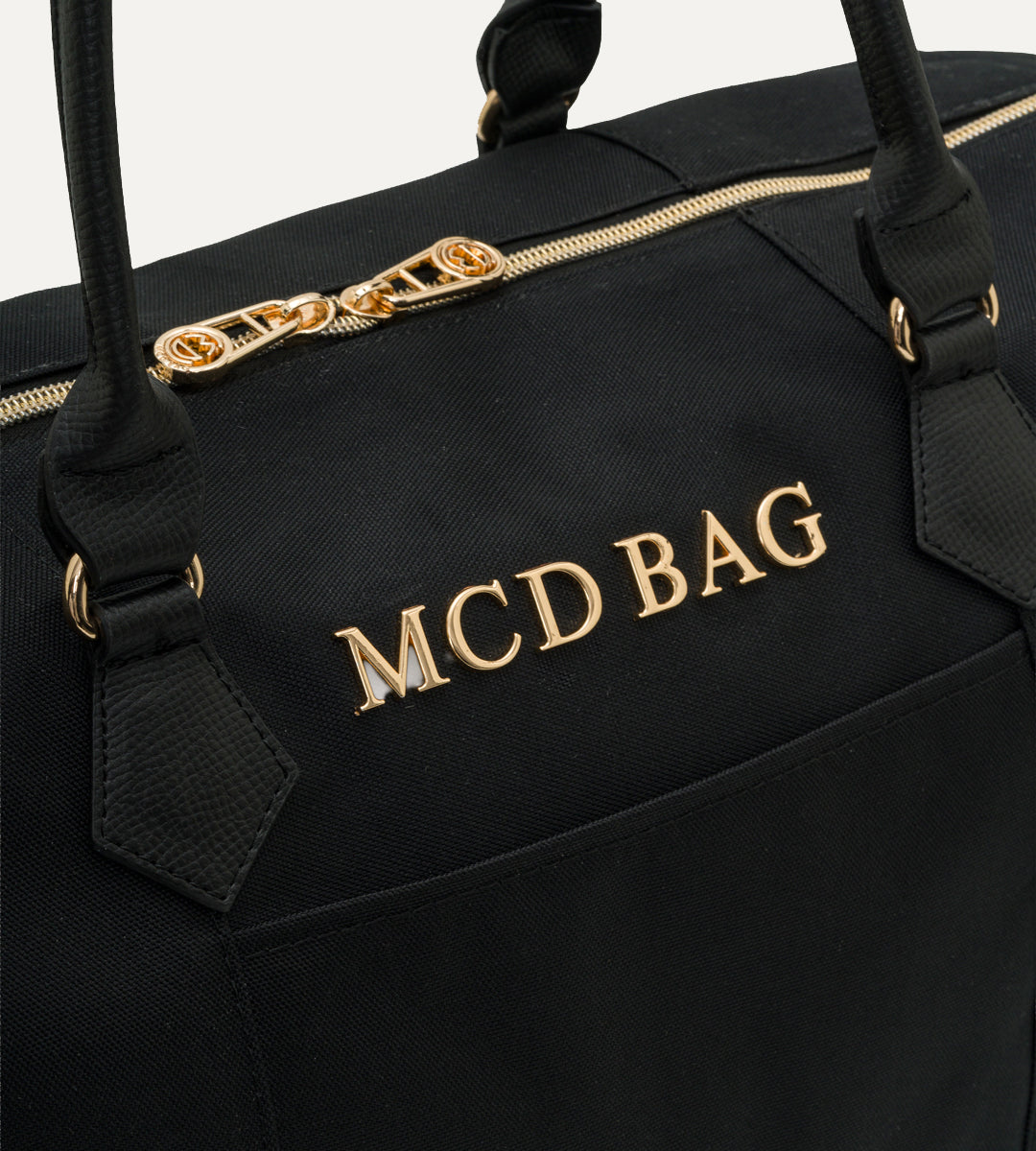 Lenna Siyah Gold Kumaş Valiz