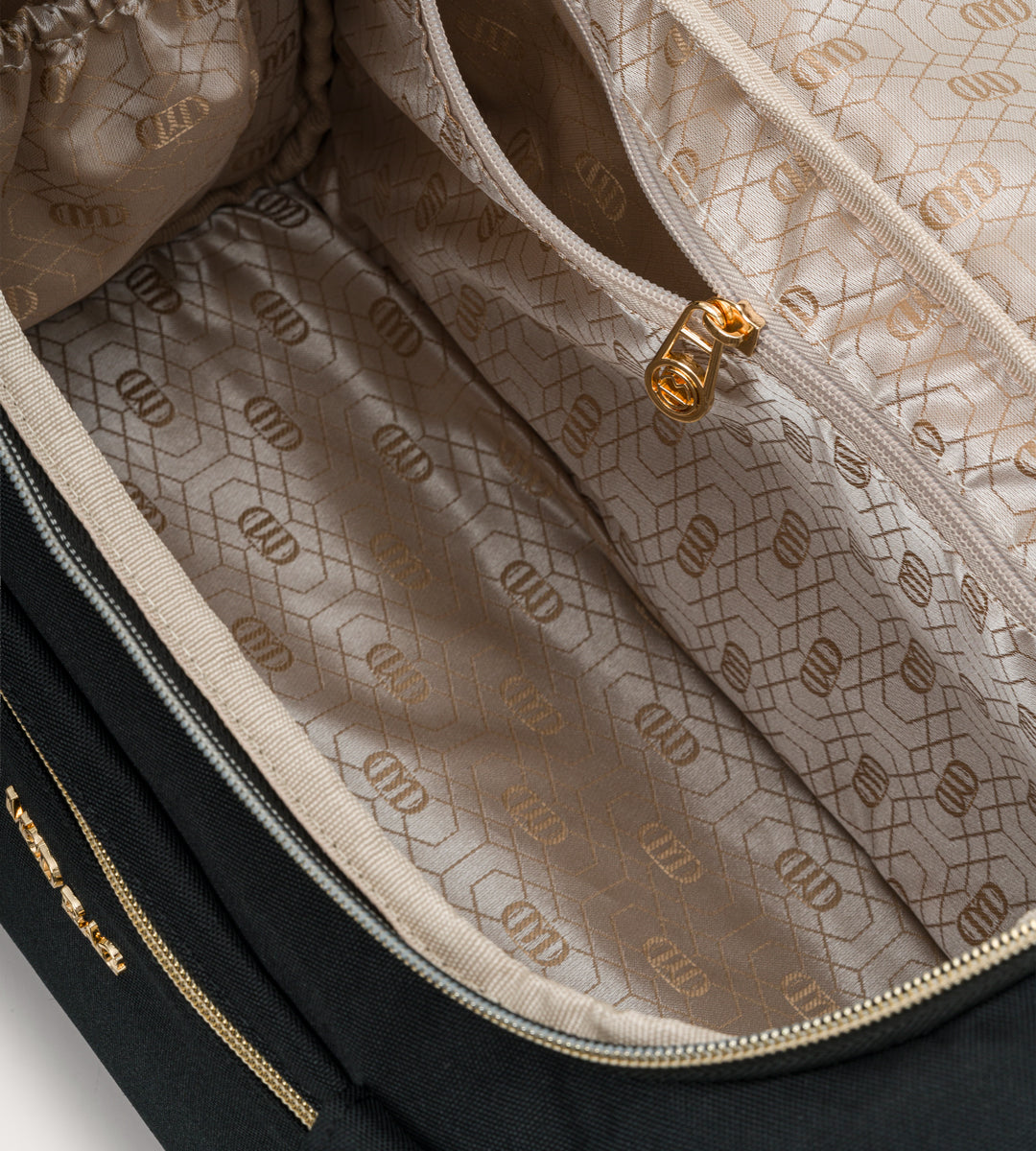 Serena Siyah Gold Kumaş Bebek Çantası