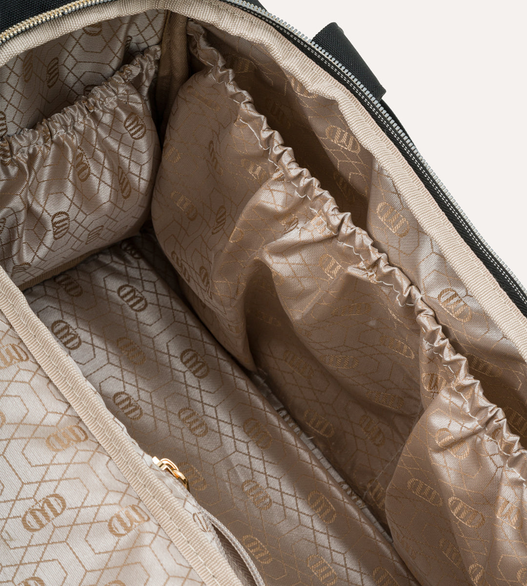 Serena Siyah Gold Kumaş Bebek Çantası