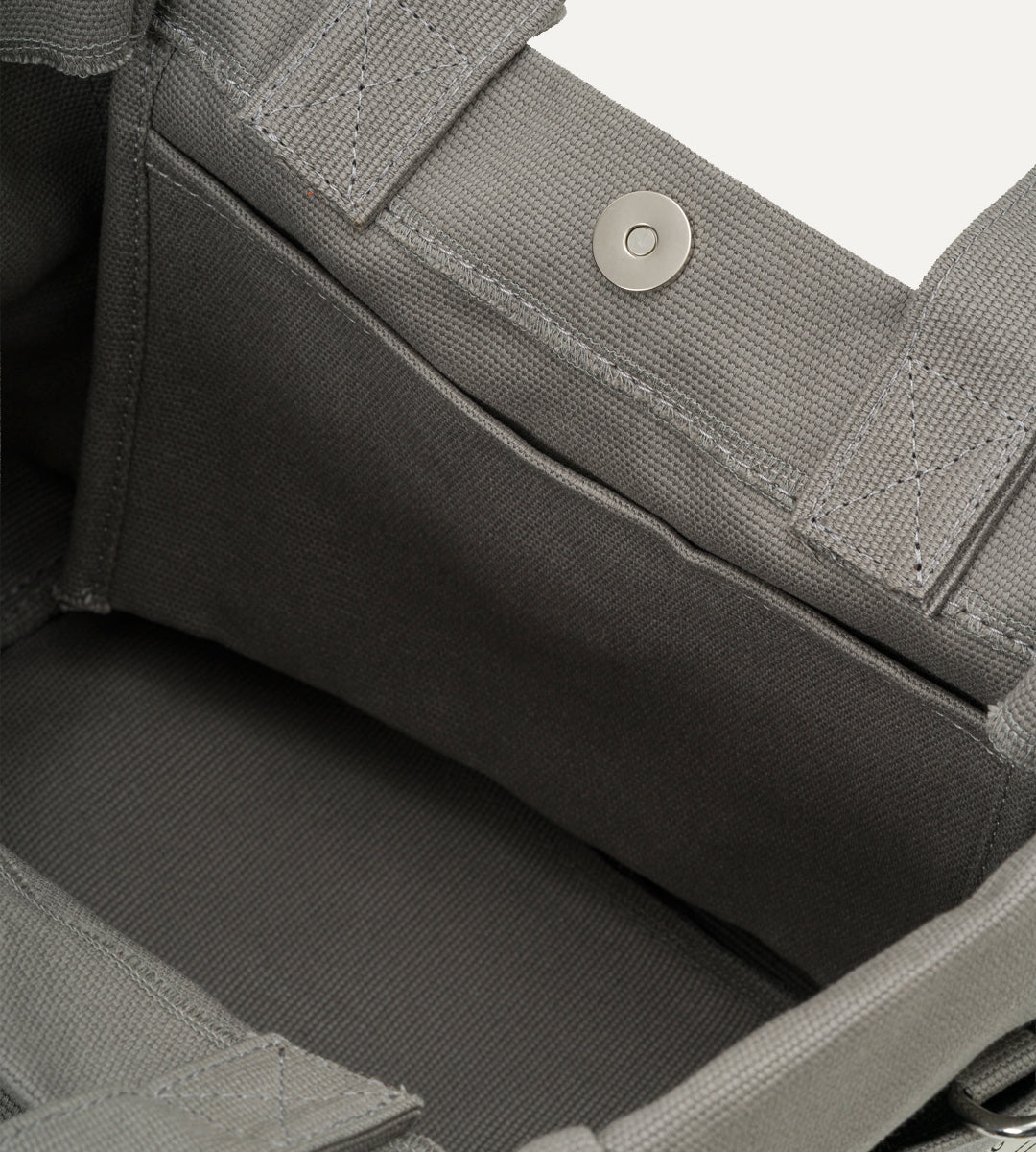 Vina Gri Kanvas Çanta Küçük