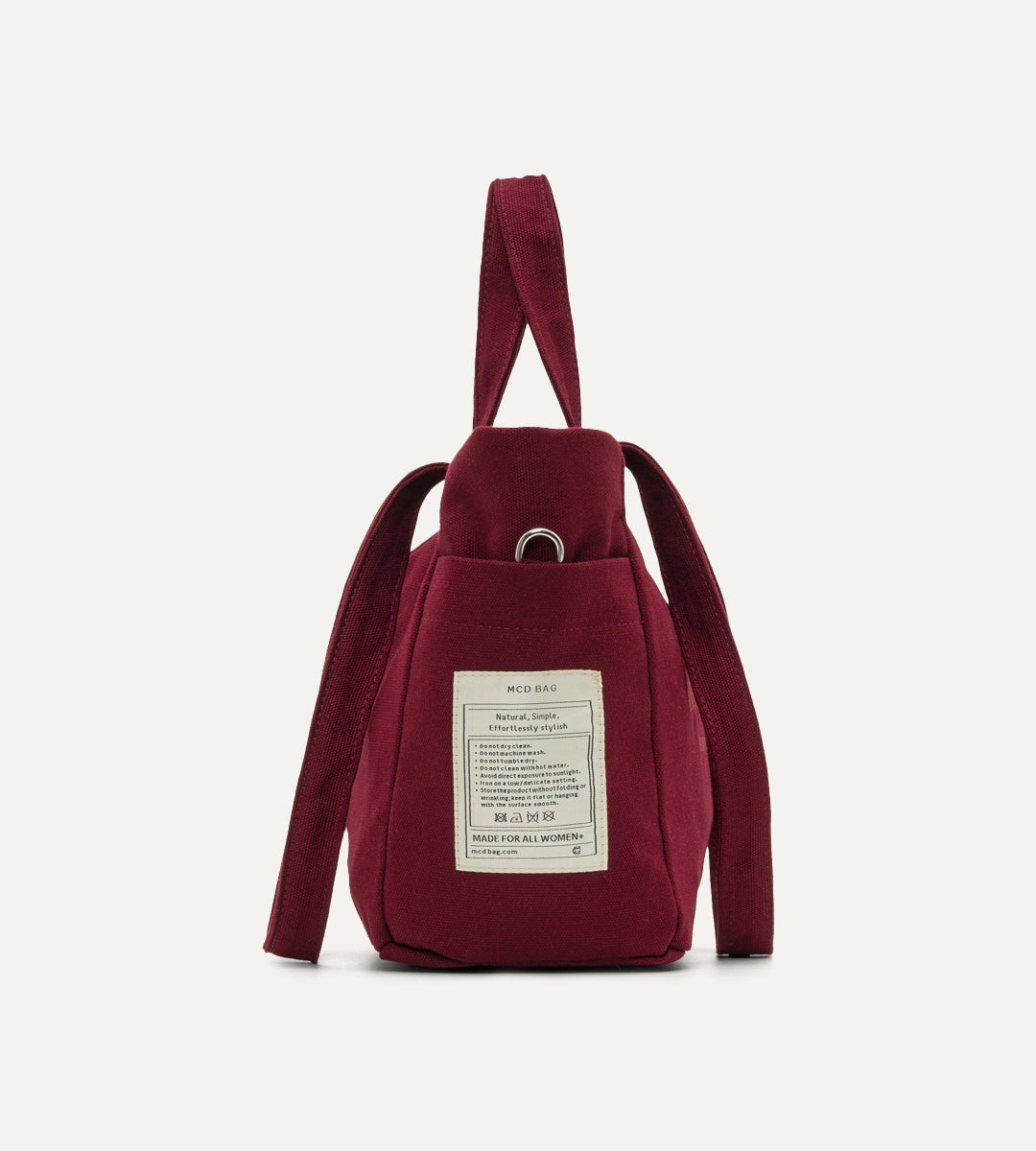 Vina Bordo Kanvas Çanta Küçük