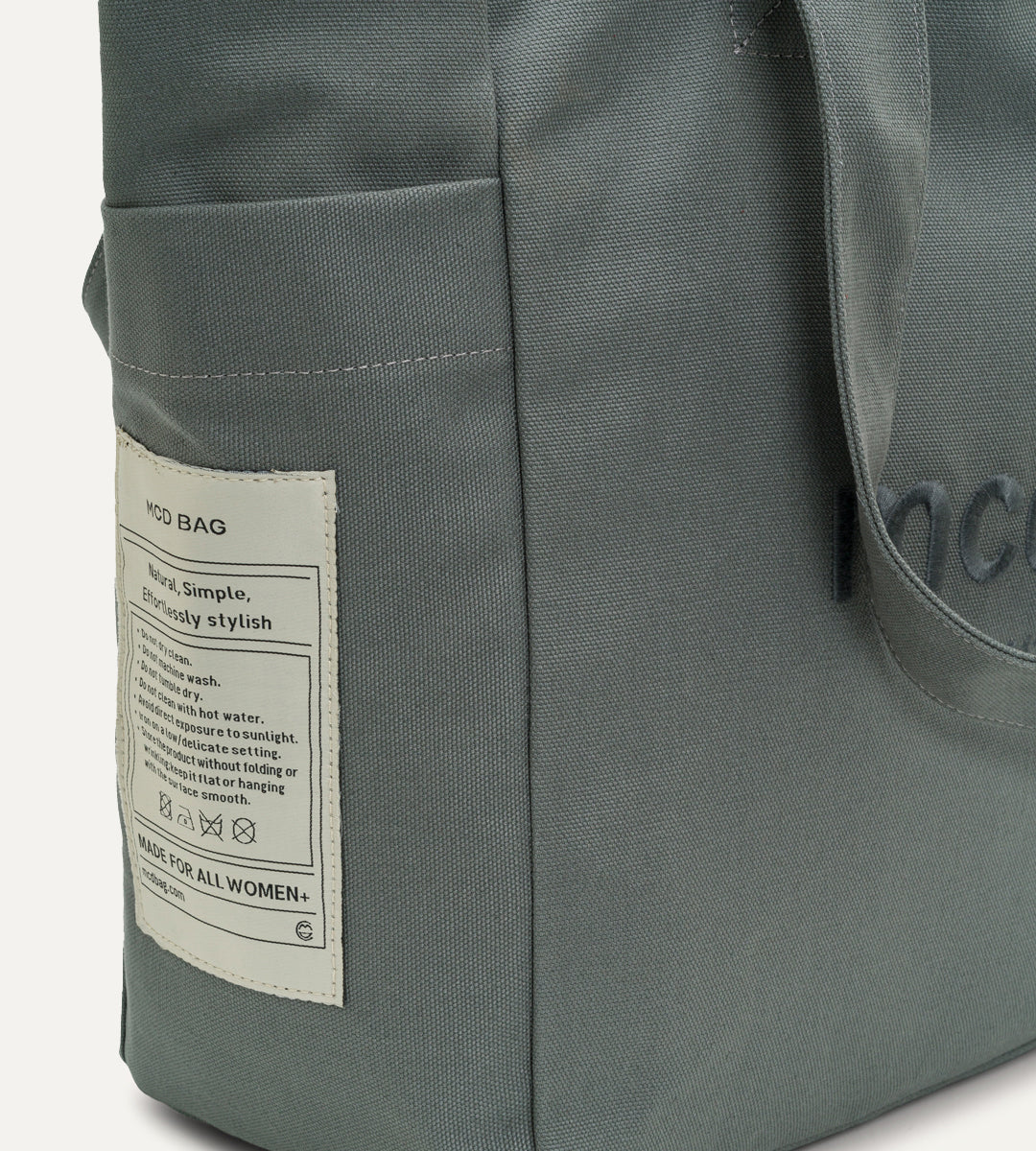 Vina Antrasit Kanvas Çanta Büyük