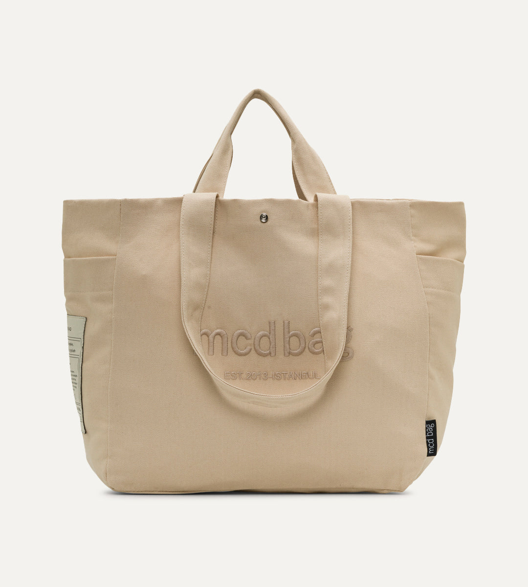 Vina Bej Kanvas Çanta Büyük