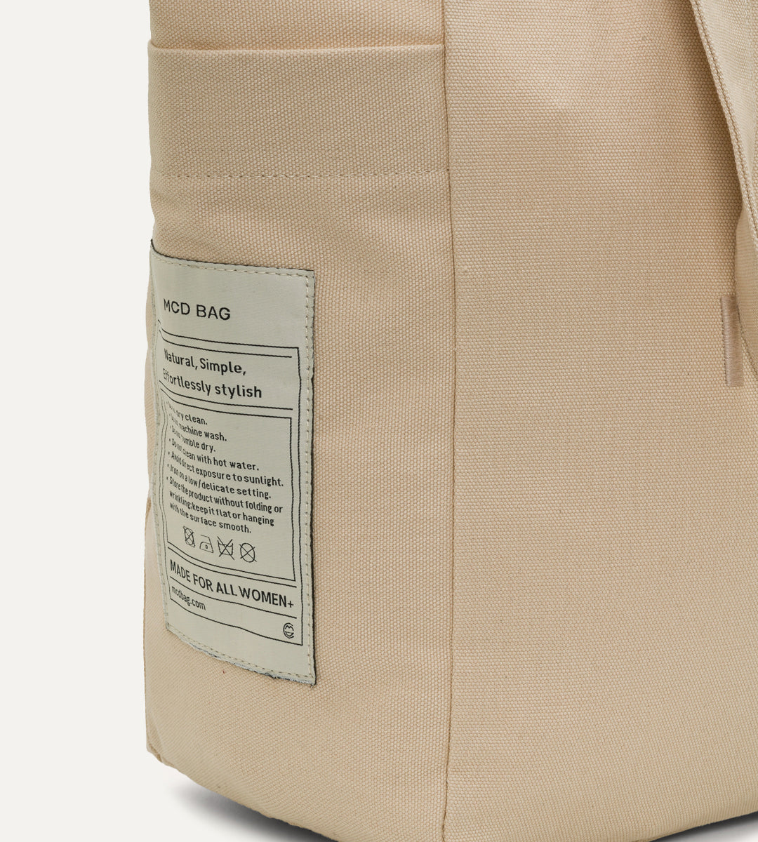 Vina Bej Kanvas Çanta Büyük