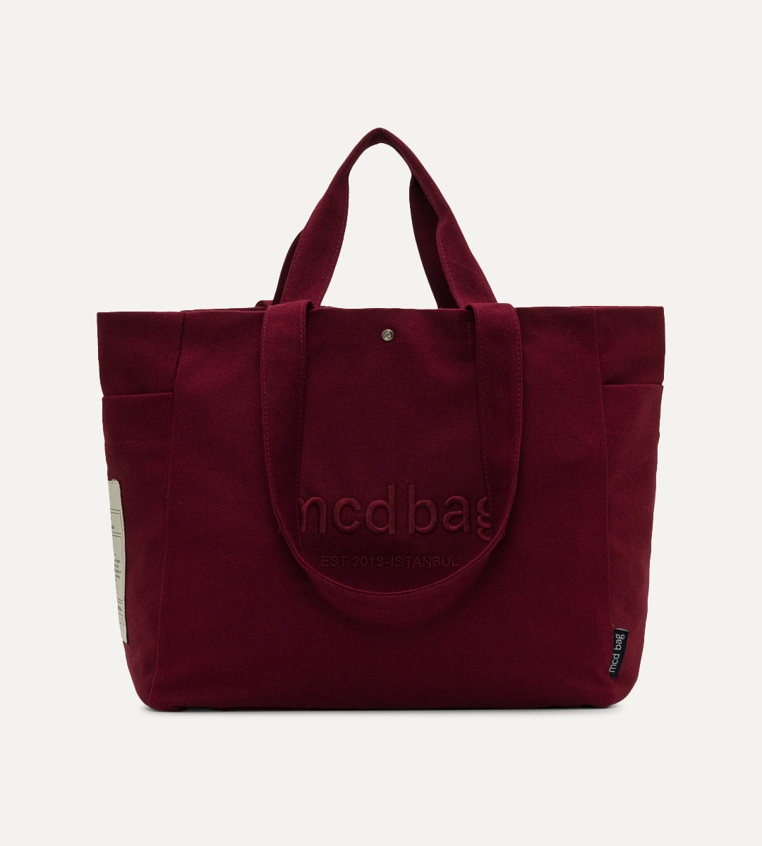 Vina Bordo Kanvas Çanta Büyük