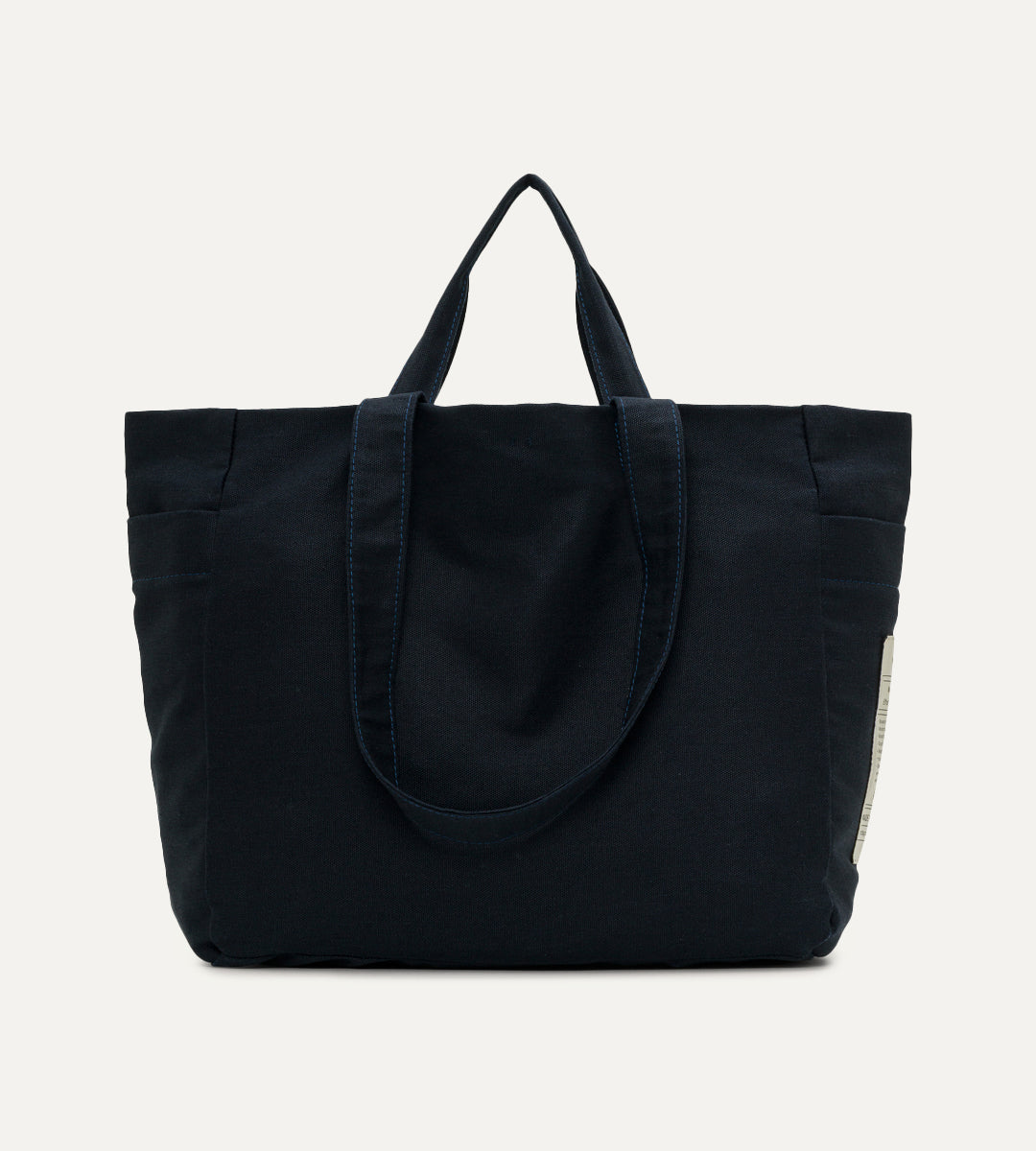 Vina Lacivert Kanvas Çanta Büyük