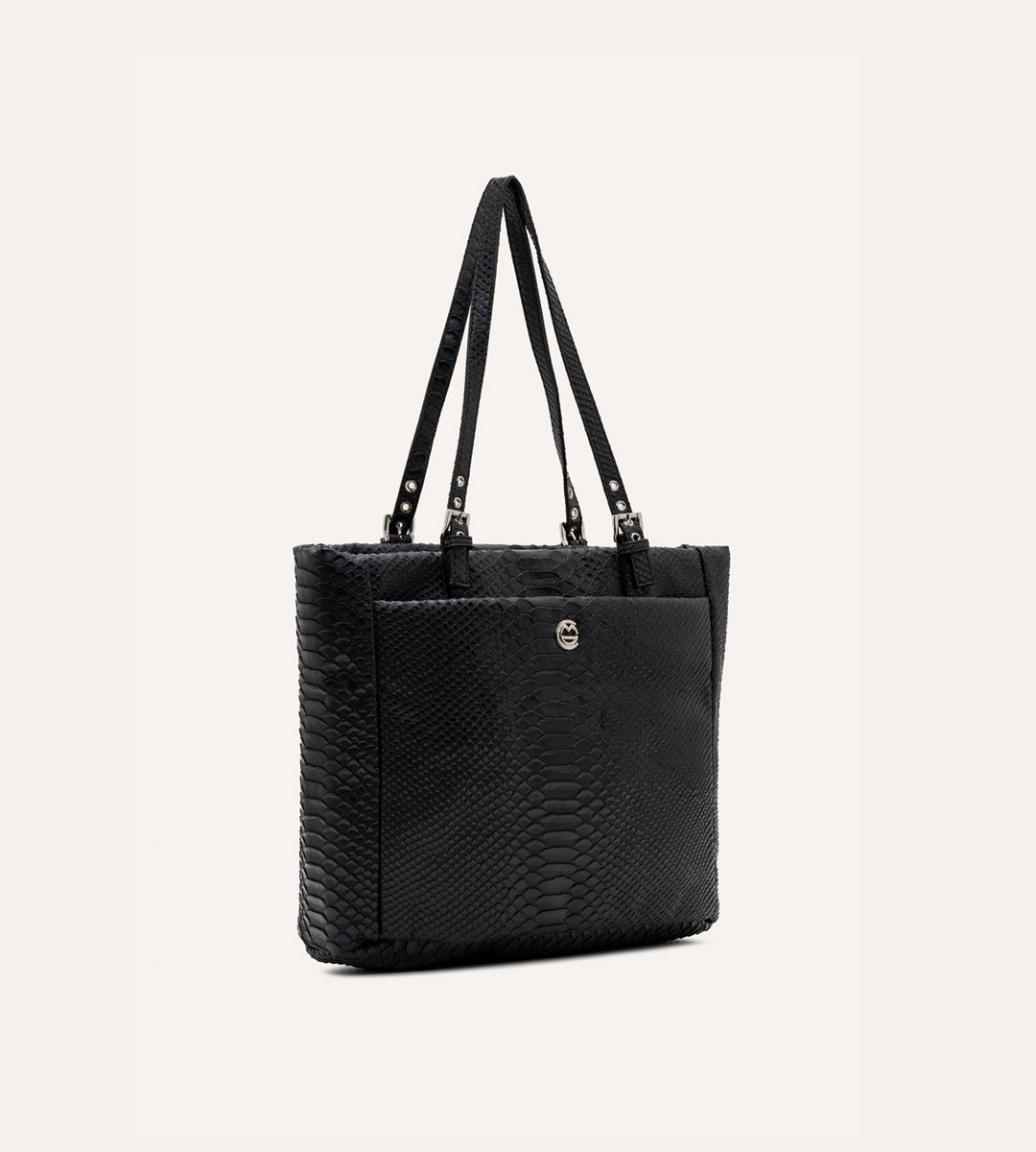 Minore Siyah Y. Deri Nikel Bebek Çantası