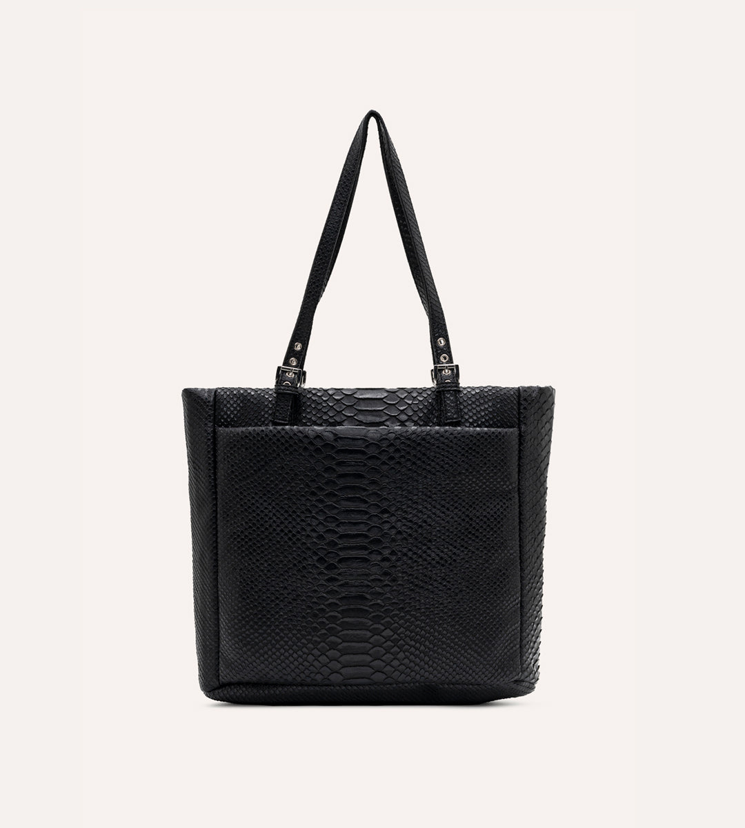 Minore Siyah Y. Deri Nikel Bebek Çantası