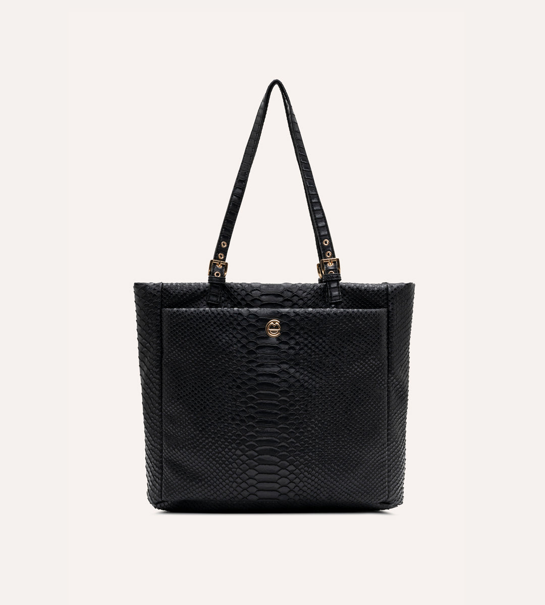 Minore Siyah Y. Deri Gold Bebek Çantası