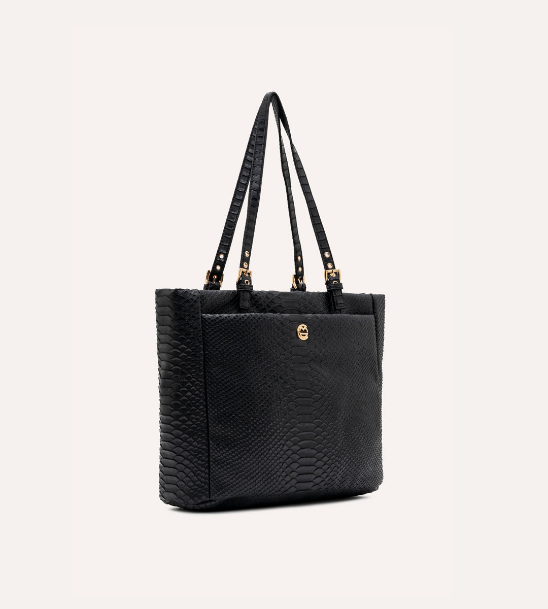 Minore Siyah Y. Deri Gold Bebek Çantası