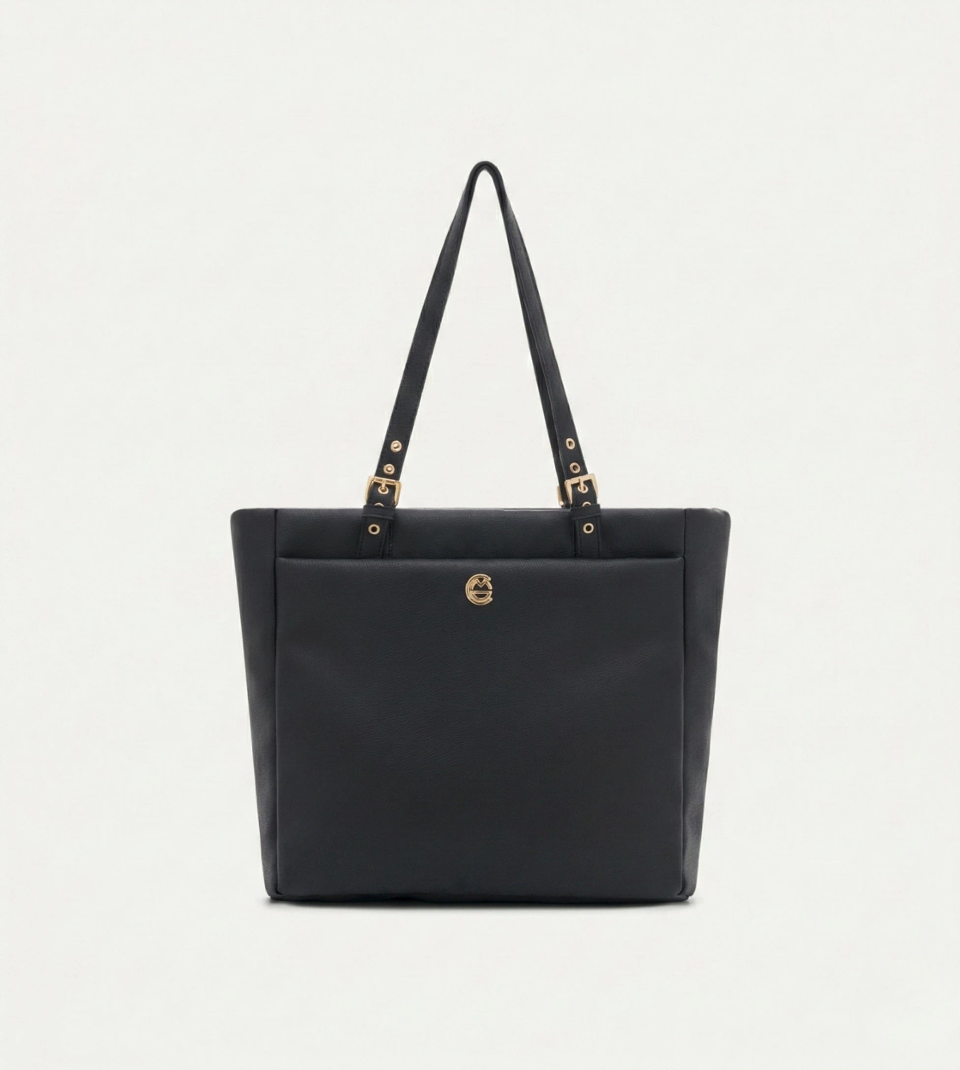 Minore Siyah E. Deri Gold Bebek Çantası