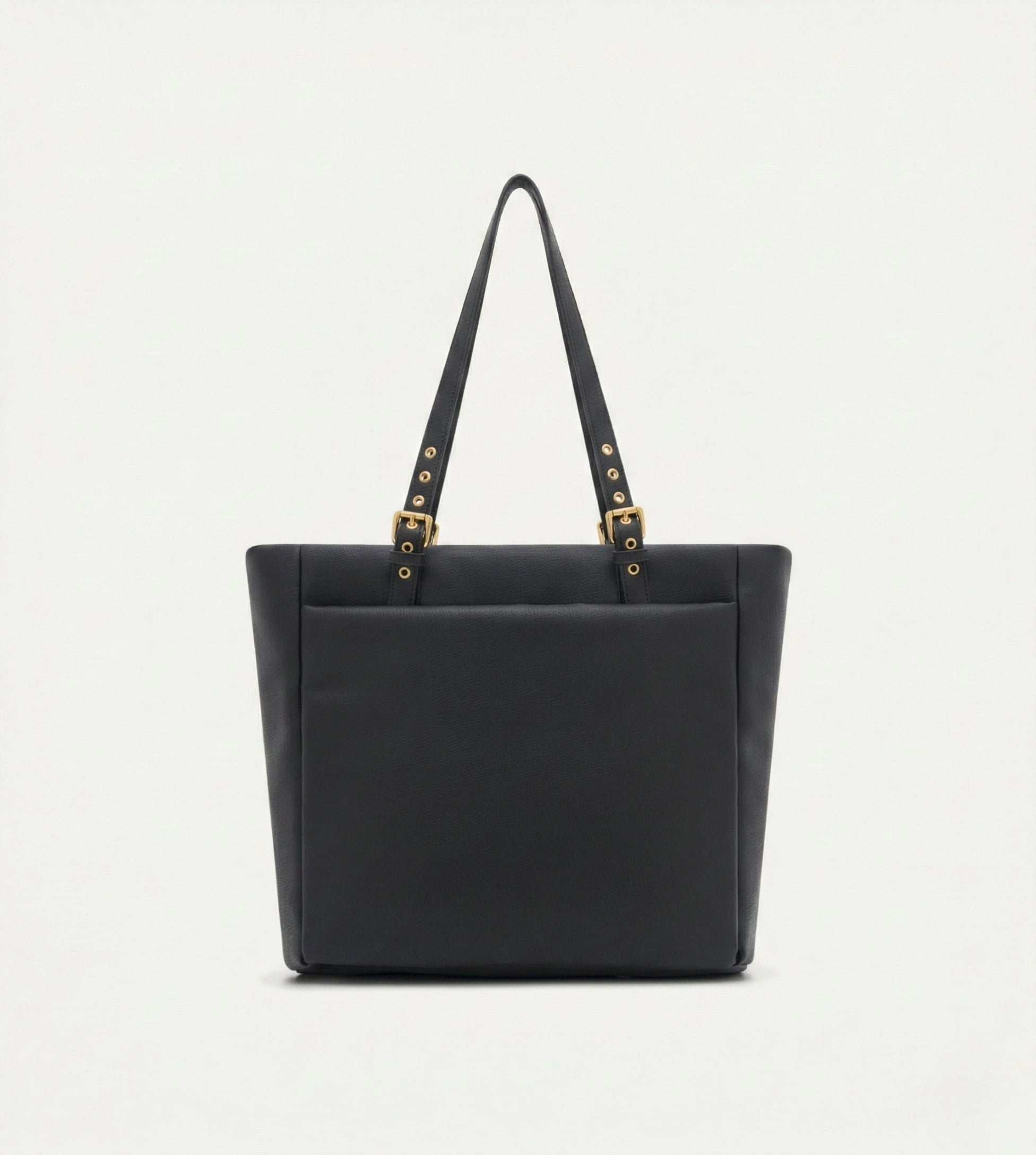 Minore Siyah E. Deri Gold Bebek Çantası