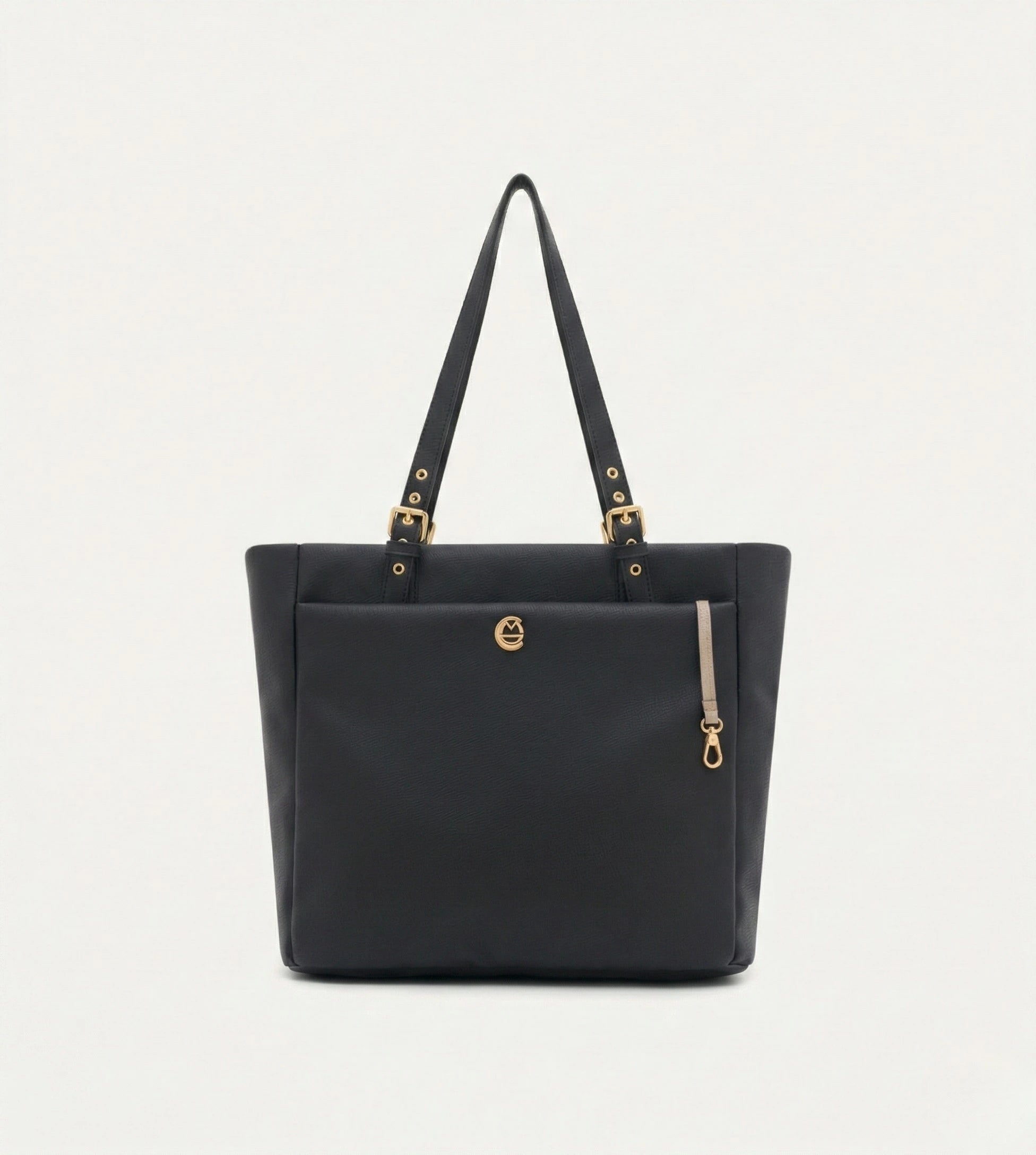 Minore Siyah E. Deri Gold Bebek Çantası