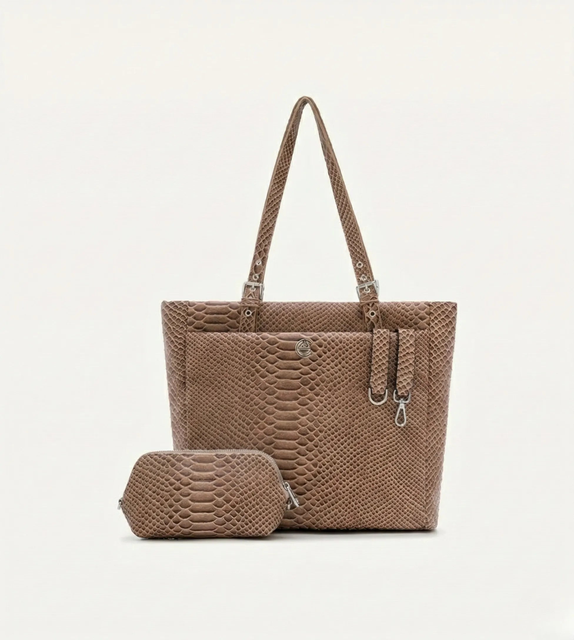 Minore Camel Y. Deri Nikel Bebek Çantası